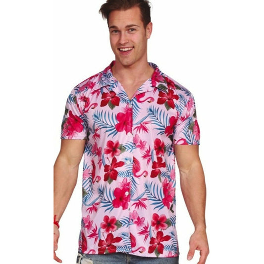 Camisa Hawaiana Flamencos | Don Disfraz