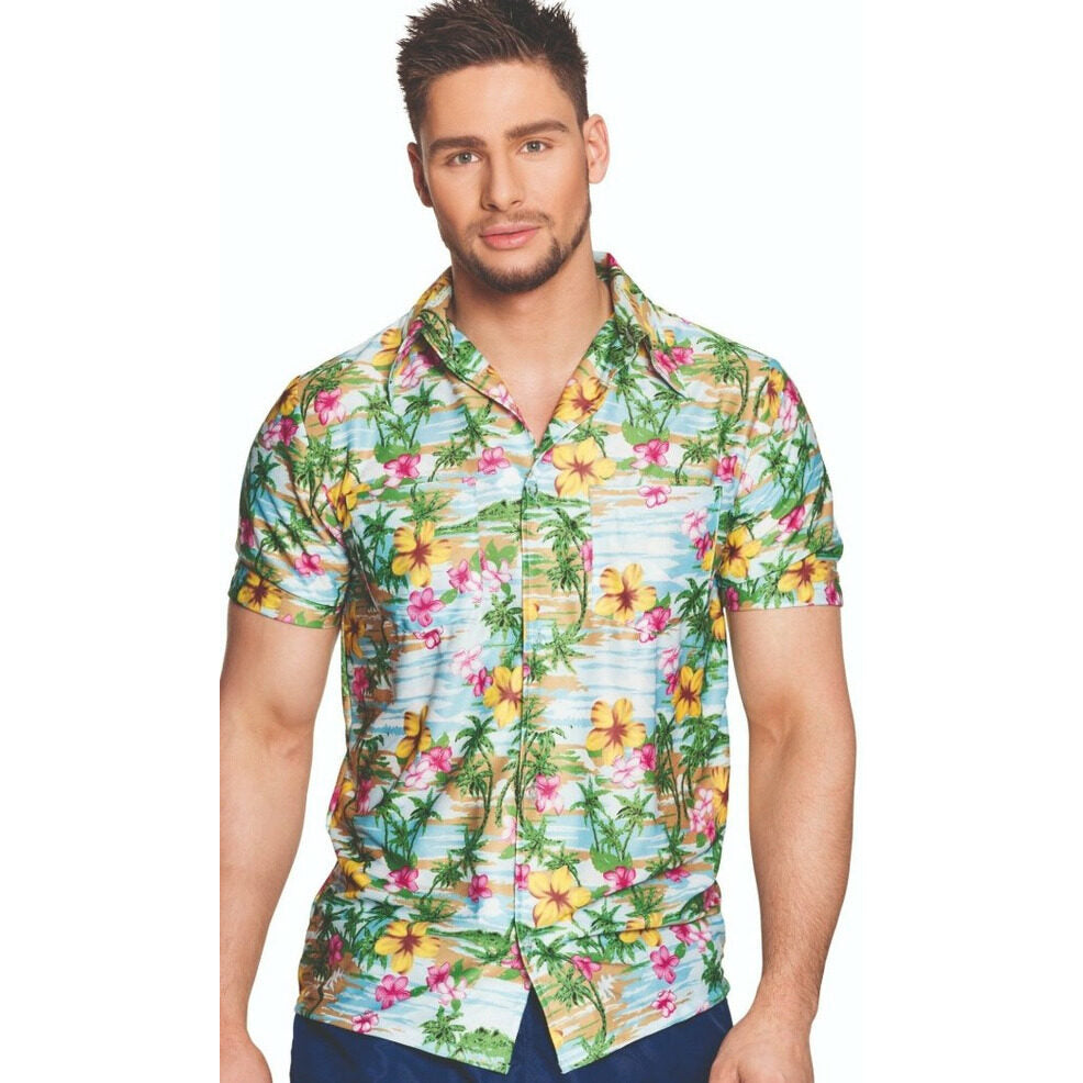 Camisa Hawaiana Hibiscos | Don Disfraz