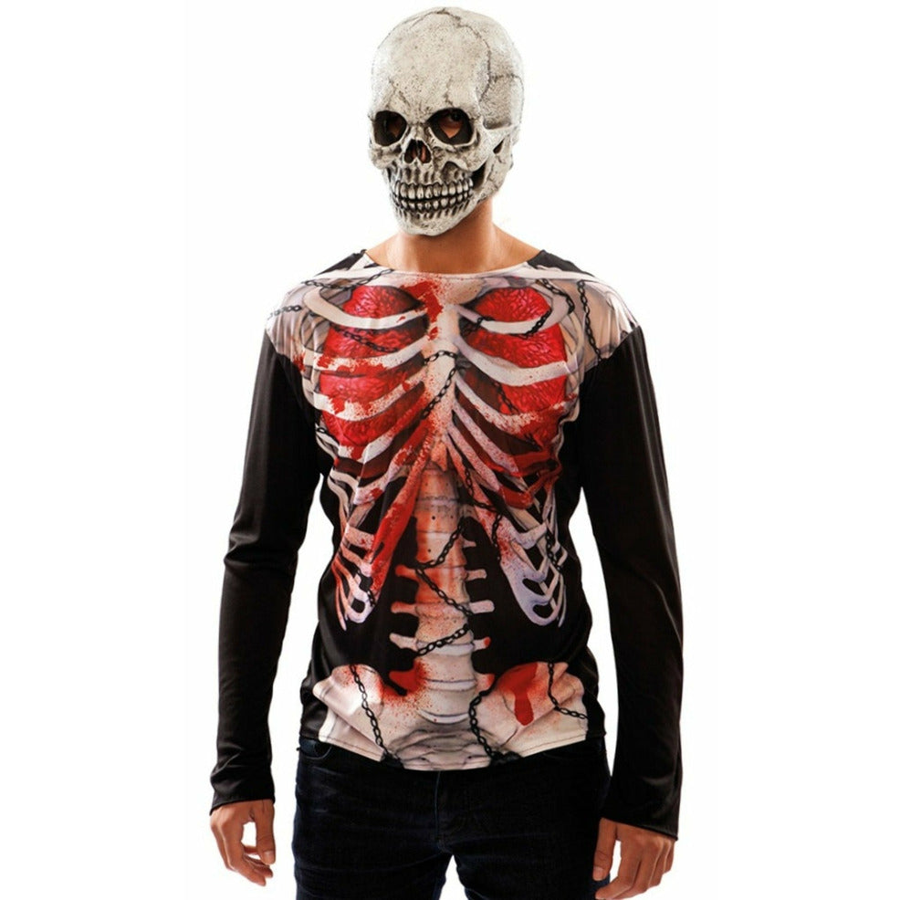 Camiseta de Esqueleto Zombie | Don Disfraz