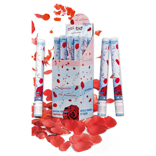 Cañón Confeti Pétalos Rojos para bodas | Don Disfraz