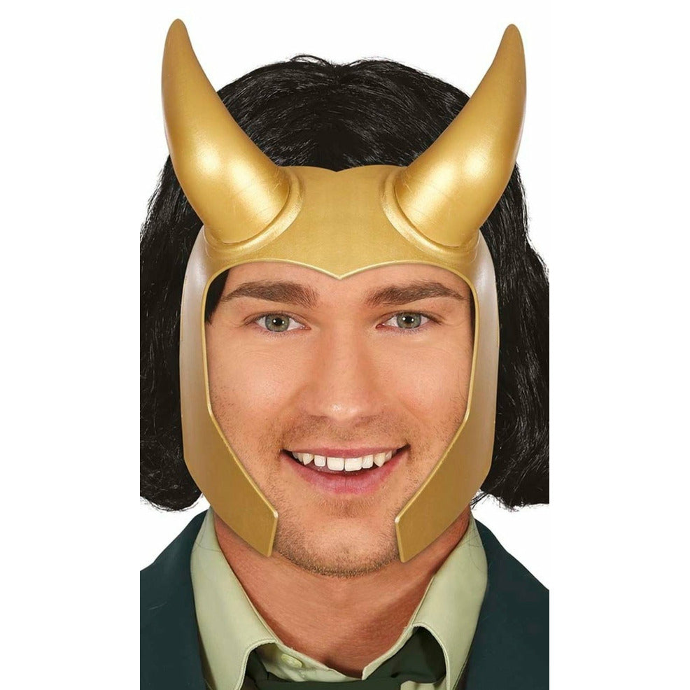 Casco de Superhéroe Loki dorado | Don Disfraz