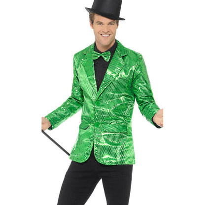 Chaqueta Lentejuelas Verde para hombre | Don Disfraz