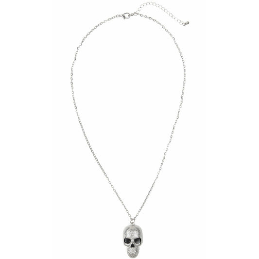 Collar de Calavera Plateado | Don Disfraz
