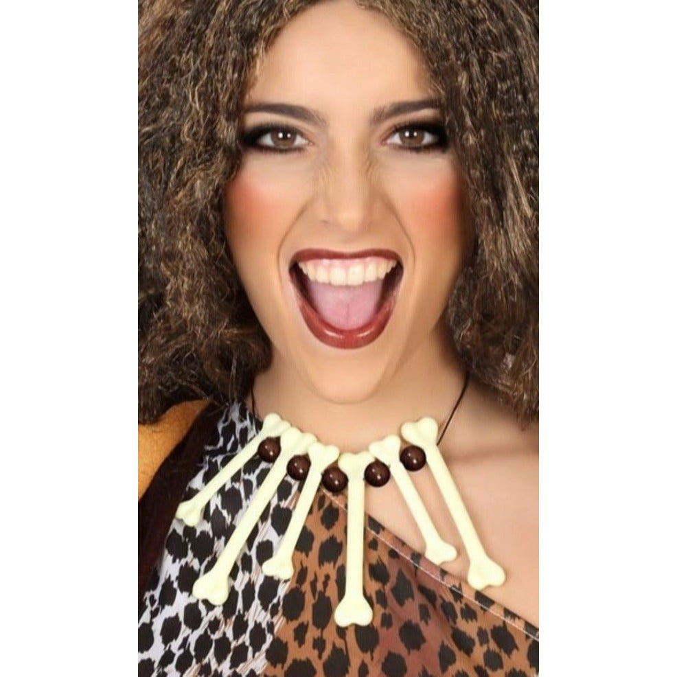 Collar de Cavernícola Huesos | Don Disfraz
