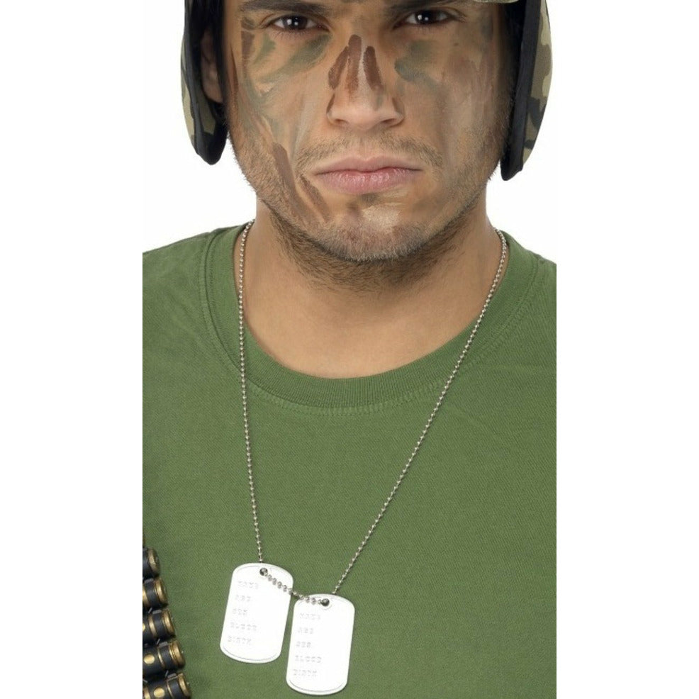 Collar de Militar Plateado | Don Disfraz