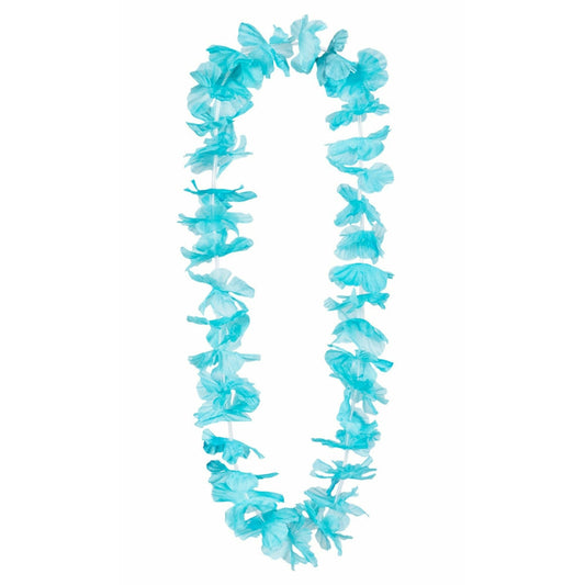 Collar Hawaiano Azul Turquesa | Don Disfraz