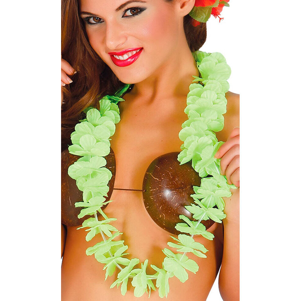 Collar Hawaiano Verde | Don Disfraz