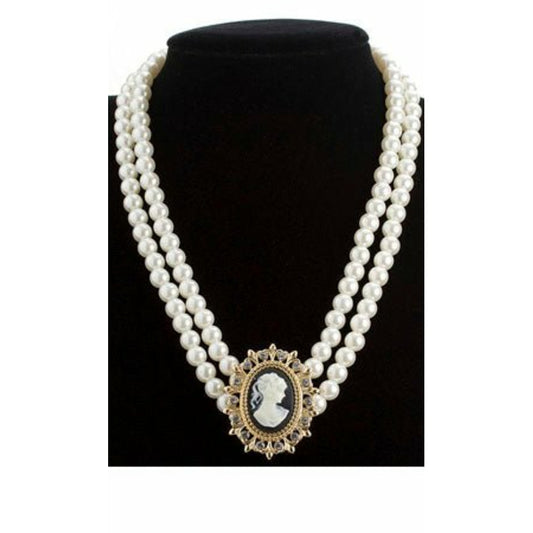 Collar Perlas Camafeo | Don Disfraz