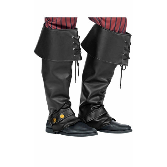 Cubrebotas Negro Polipiel | Don Disfraz