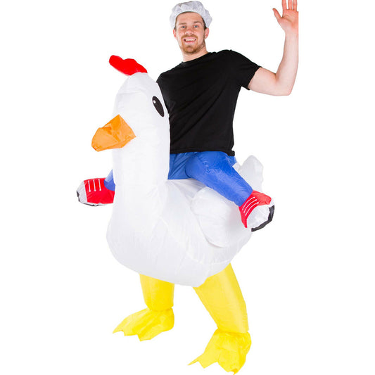 Disfraz a Hombros de Gallina Hinchable para adulto | Don Disfraz