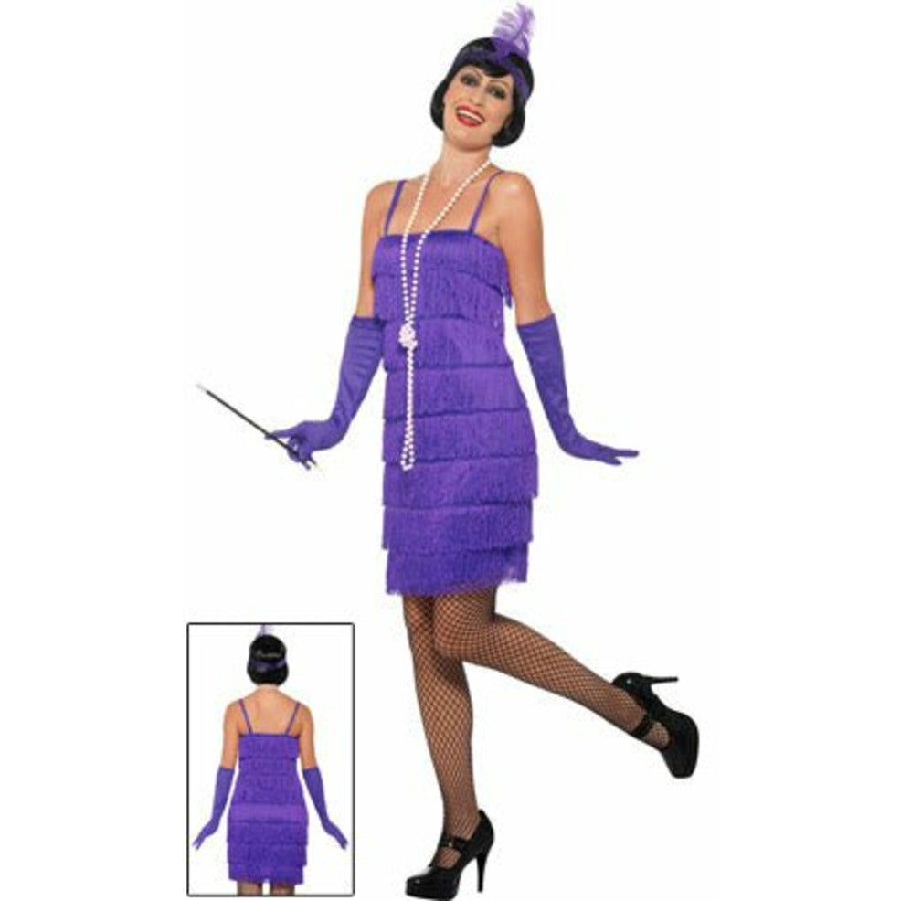 Disfraz de Charleston Flapper Violeta para mujer | Don Disfraz