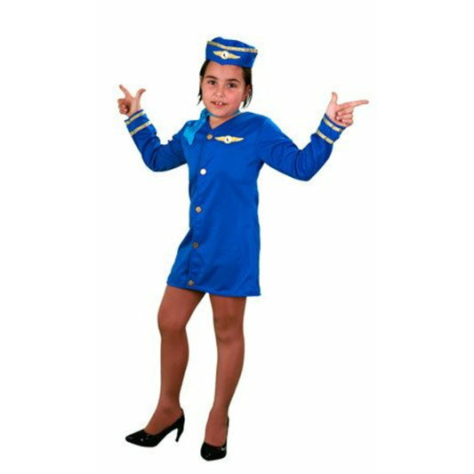 Disfraz de Azafata Azul infantil | Don Disfraz