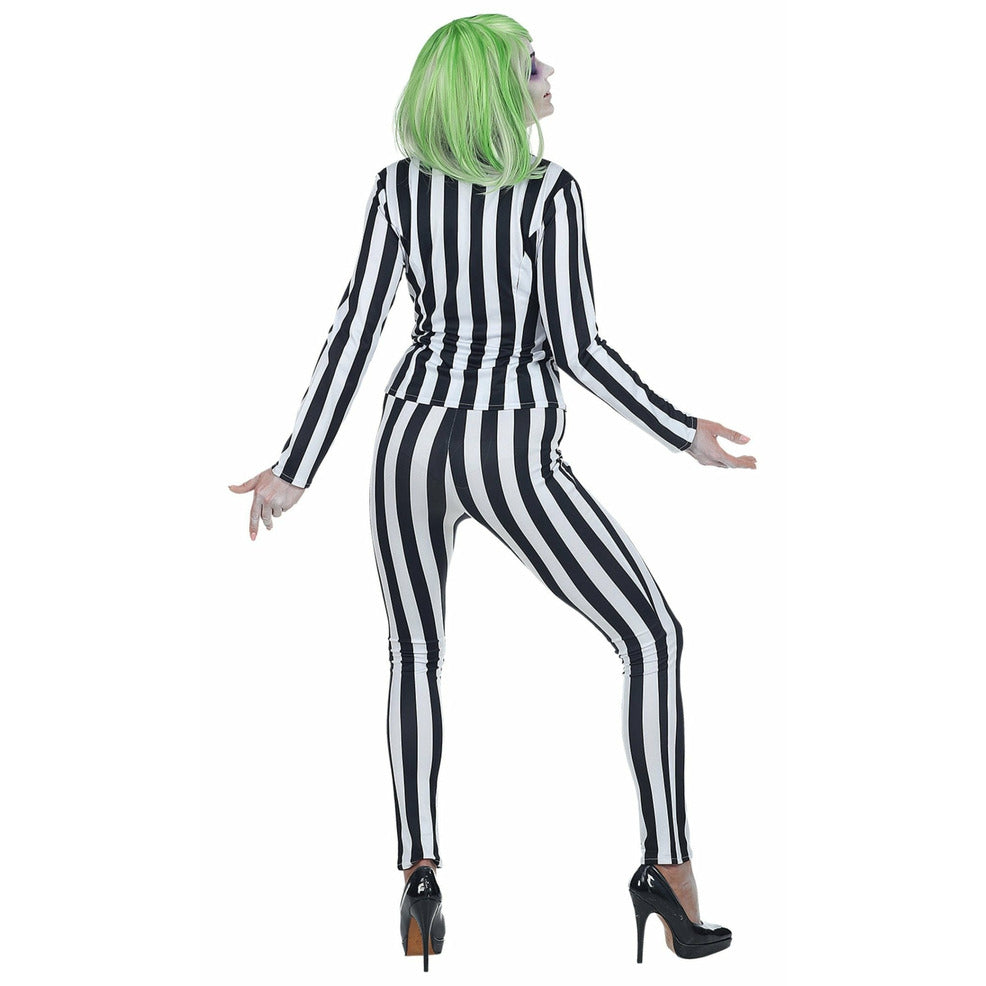 Disfraz de Fantasma Rayas Bicolor para mujer | Don Disfraz