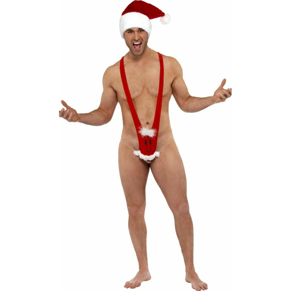 Disfraz de Borat Mankini Papá Noel para hombre | Don Disfraz