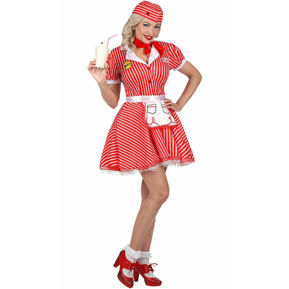 Disfraz de Camarera Años 50 para mujer | Don Disfraz