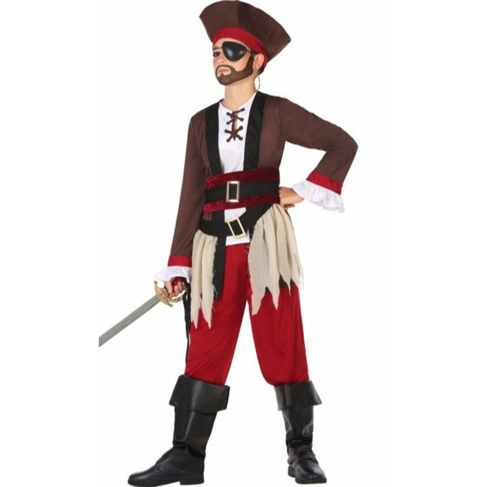 Disfraz de Capitán Pirata Davis para niño | Don Disfraz