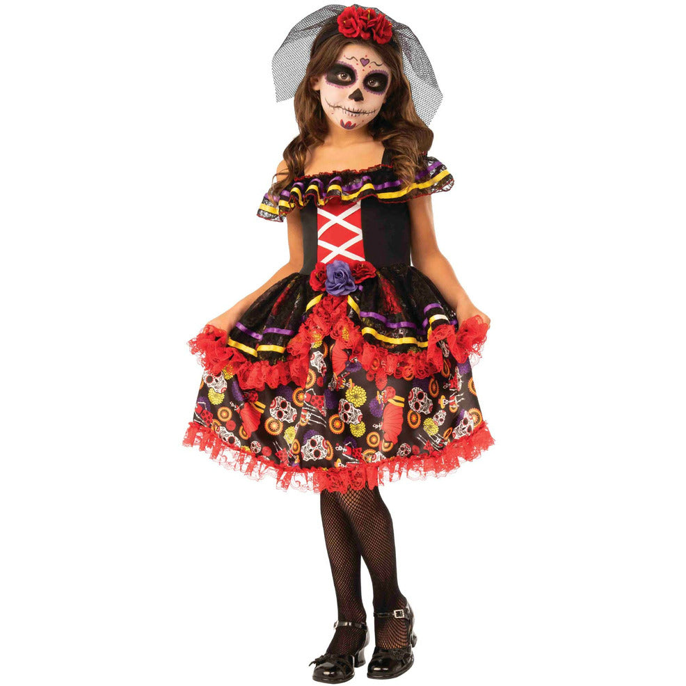 Disfraz de Catrina Lujo para niña | Don Disfraz