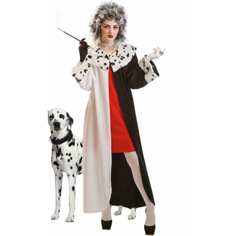 Disfraz de Cruella Abrigo mujer | Don Disfraz