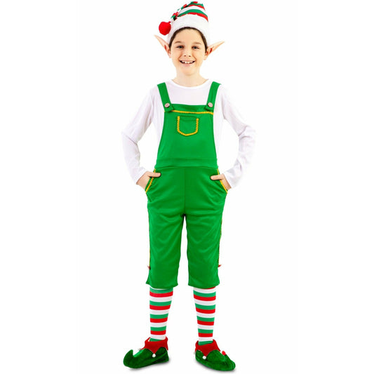 Disfraz de Elfo Peto Verde para niño | Don Disfraz