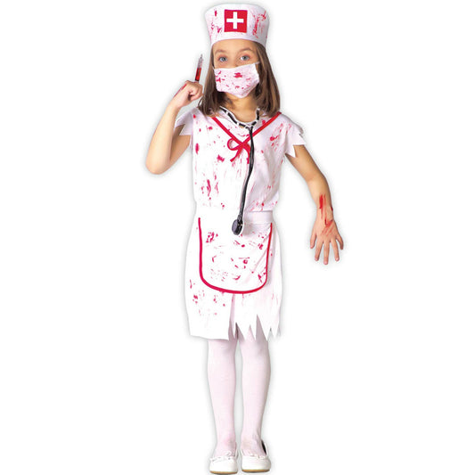 Disfraz de Enfermera Zombie para niña | Don Disfraz