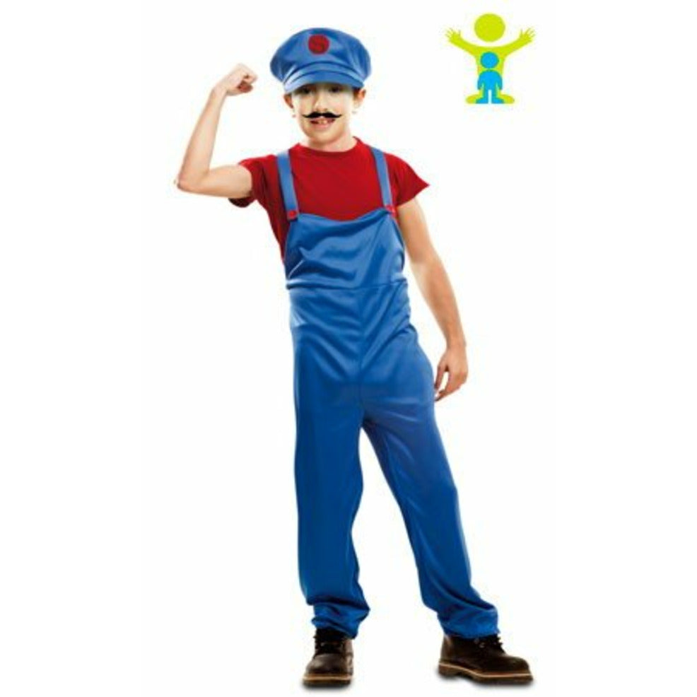 Disfraz de Fontanero Mario infantil | Don Disfraz