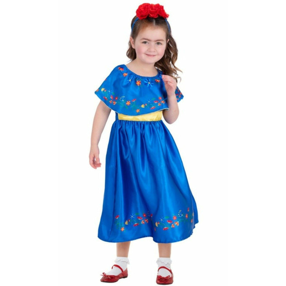 Disfraz de Frida™ Khalo para niña | Don Disfraz