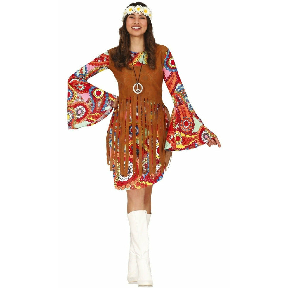 Disfraz de Hippie Brocados para mujer | Don Disfraz