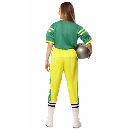 Disfraz de Jugador de Rugby Verde para mujer | Don Disfraz