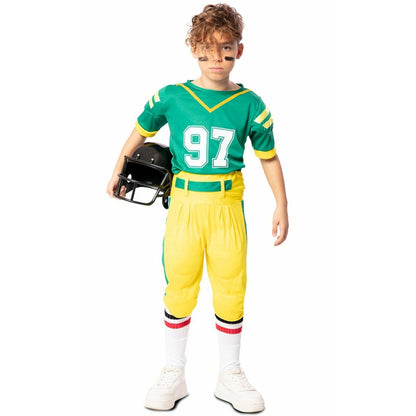 Disfraz de Jugador Rugby Verde para niño | Don Disfraz