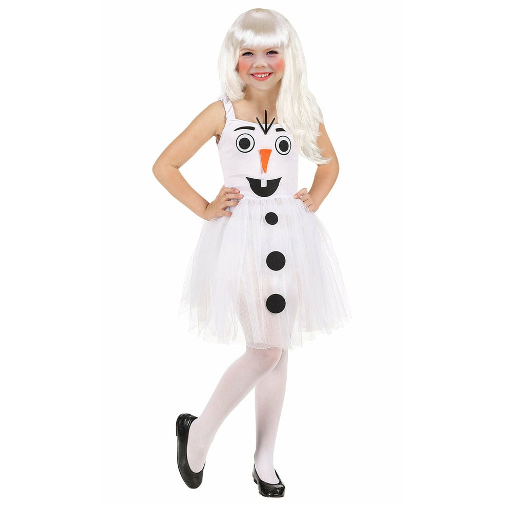 Disfraz de Muñeca de Nieve Botones para niña | Don Disfraz