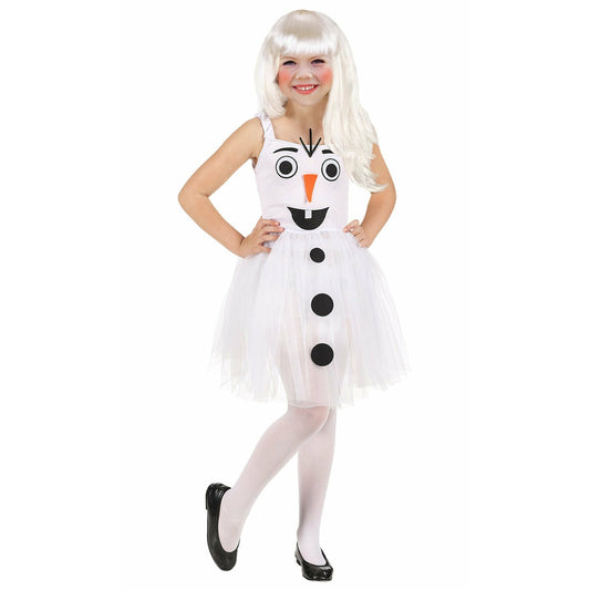 Disfraz de Muñeca de Nieve Botones para niña | Don Disfraz