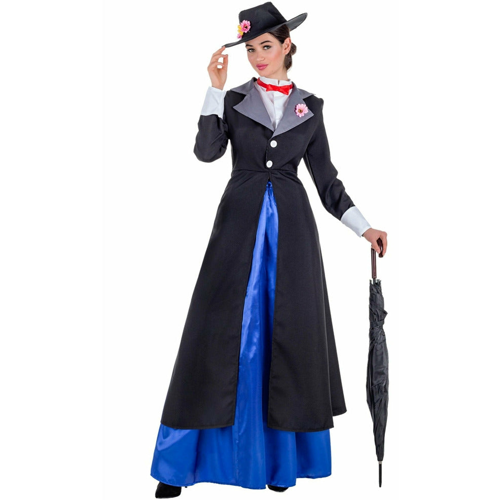 Disfraz de Niñera Poppins Abrigo para mujer | Don Disfraz