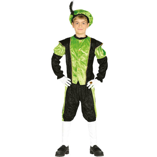 Disfraz de Paje Real Verde infantil | Don Disfraz