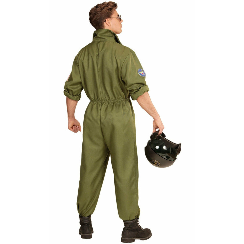 Disfraz de Piloto Combate Verde para hombre | Don Disfraz