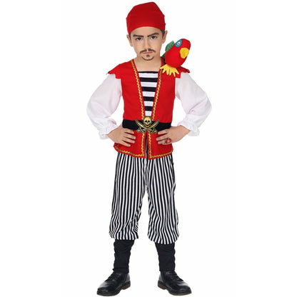 Disfraz de Pirata con Loro para niño | Don Disfraz