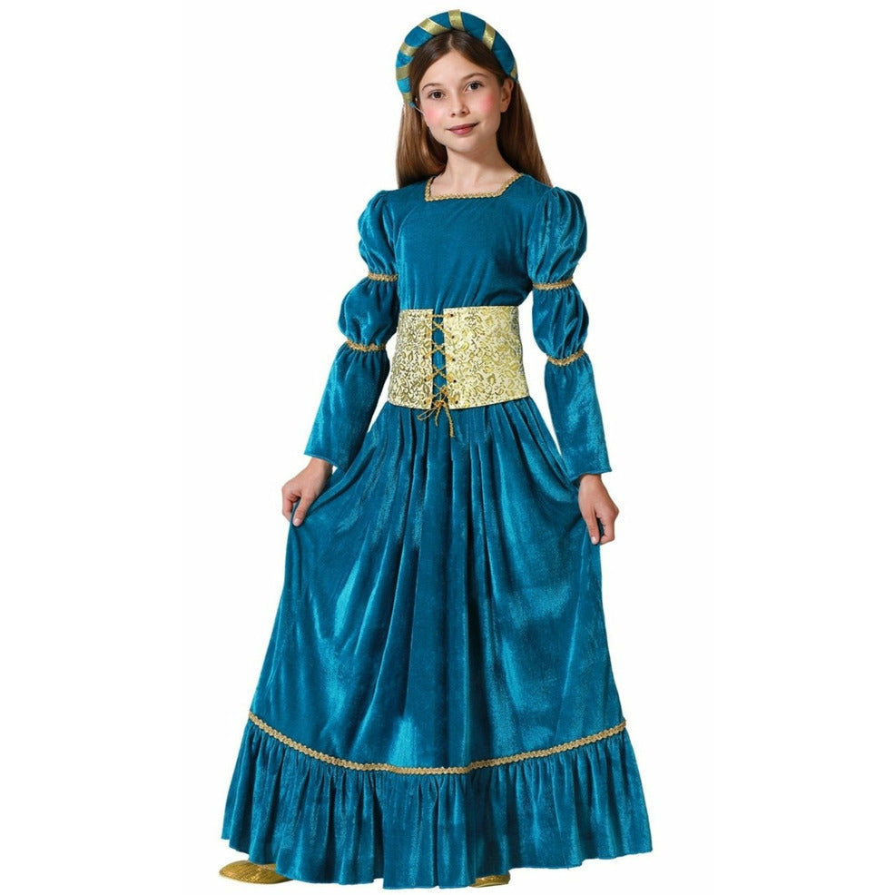 Disfraz de Princesa Medieval Mérida para niña | Don Disfraz