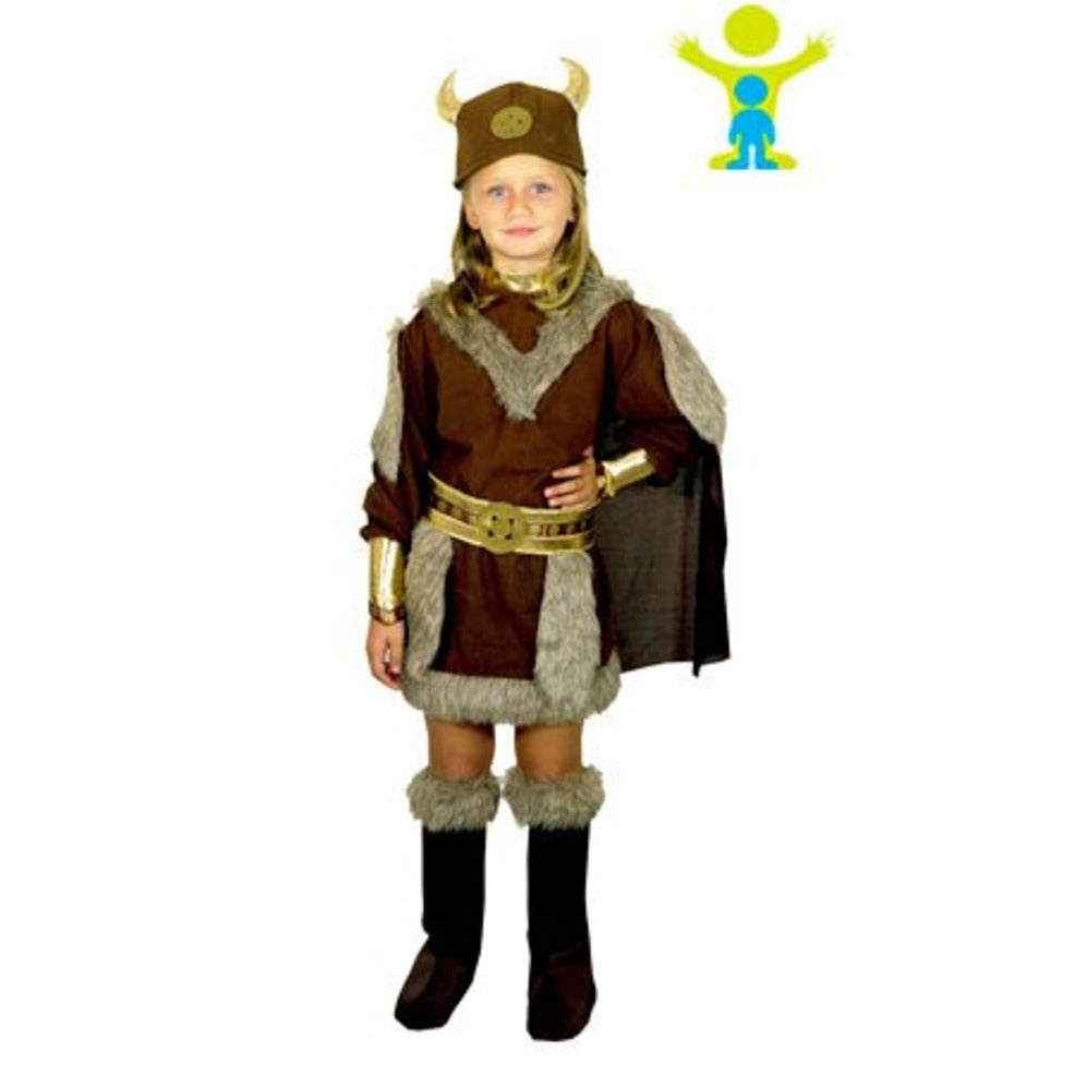 Disfraz de Vikinga Halldora para niña | Don Disfraz