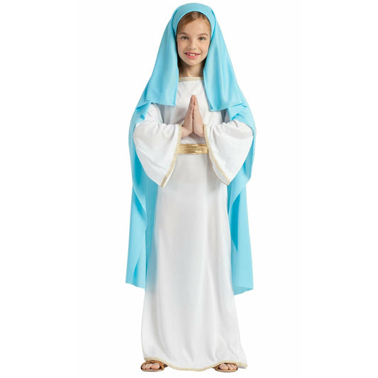 Disfraz de Virgen María  Clásica para niña | Don Disfraz