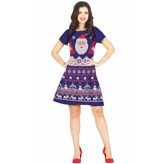 Disfraz de Navidad Azul para mujer | Don Disfraz