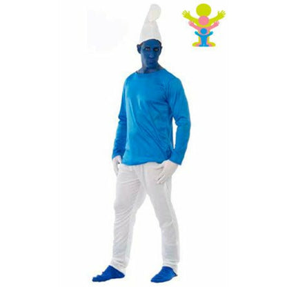 Disfraz de Duende Azul Pompón hombre | Don Disfraz