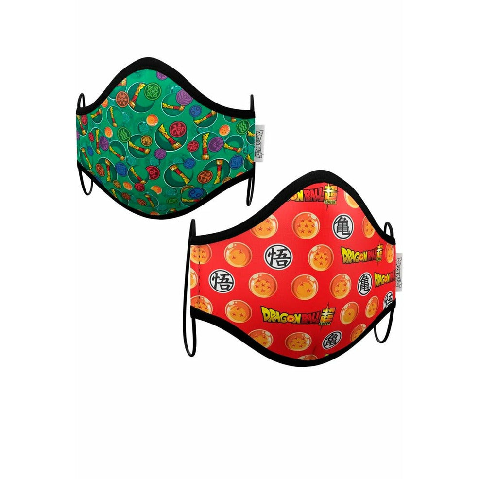 Pack 2 Mascarillas de Tela Dragón Ball™II infantil | Don Disfraz