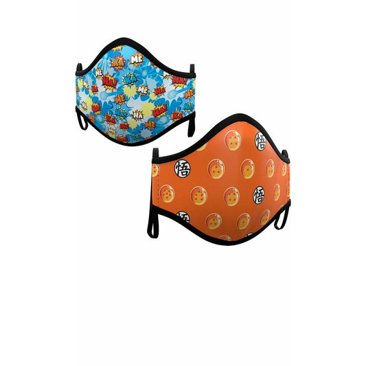 Pack 2 Mascarillas de Tela Dragón Ball™  infantil | Don Disfraz