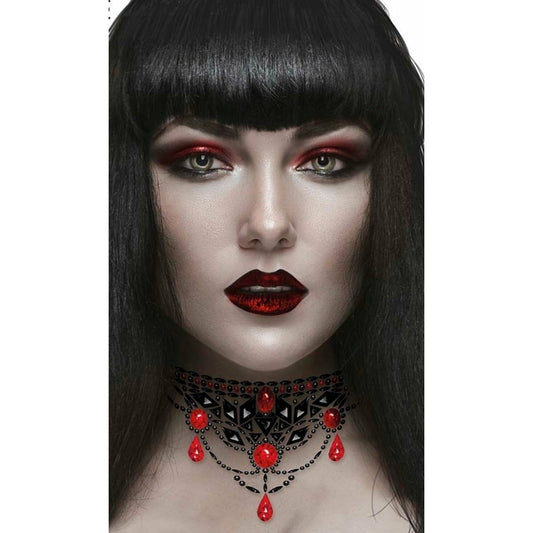 Gemas Gargantilla Gótica | Don Disfraz