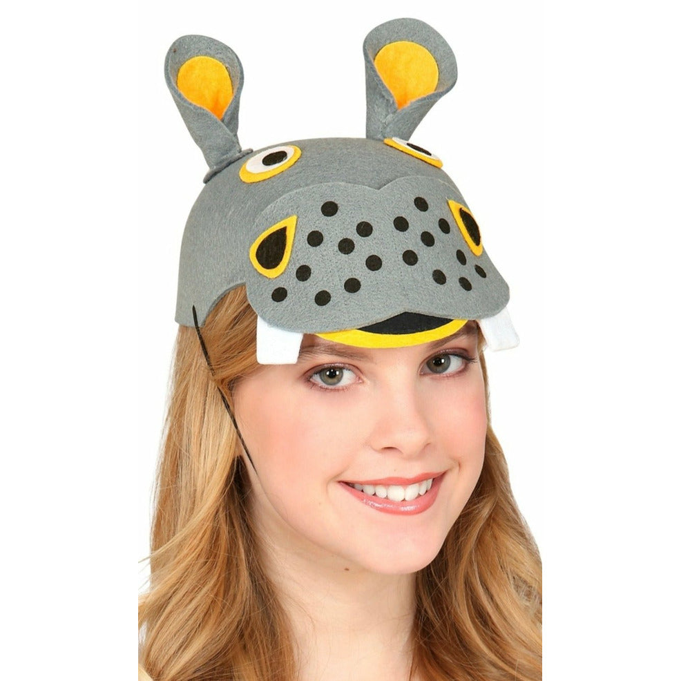 Gorro de Hipopótamo Fieltro | Don Disfraz