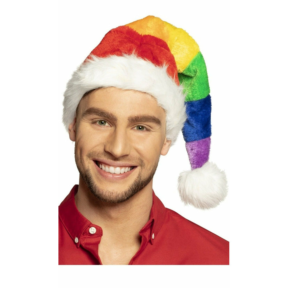 Gorro de Papá Noel Arcoíris | Don Disfraz