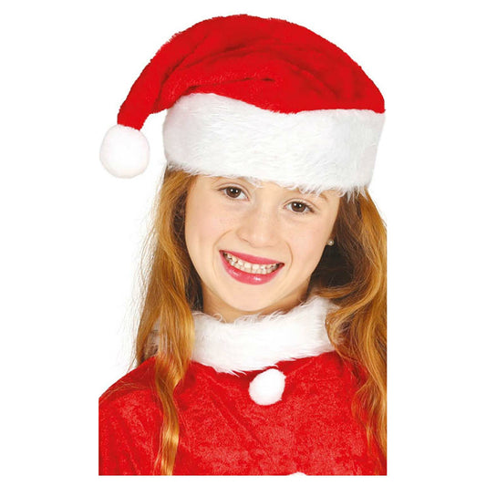 Gorro de Papá Noel Deluxe infantil | Don Disfraz