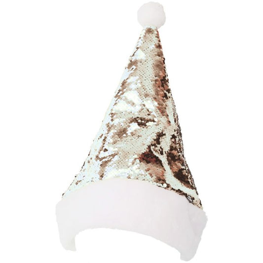 Gold and Silver Santa Claus Cap