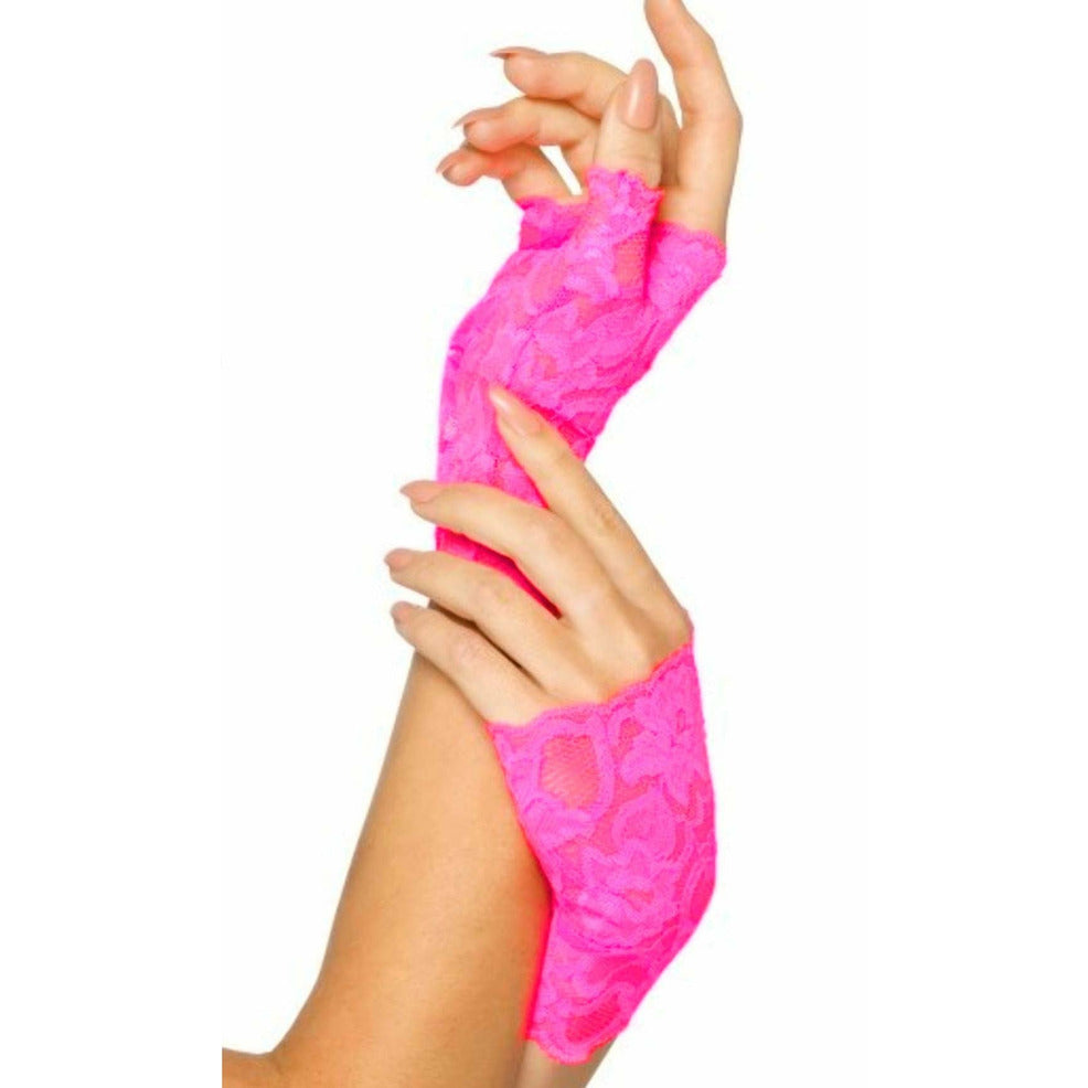 Guantes de Encaje Rosas | Don Disfraz