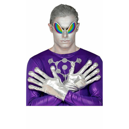 Guantes de Alien Plateados | Don Disfraz