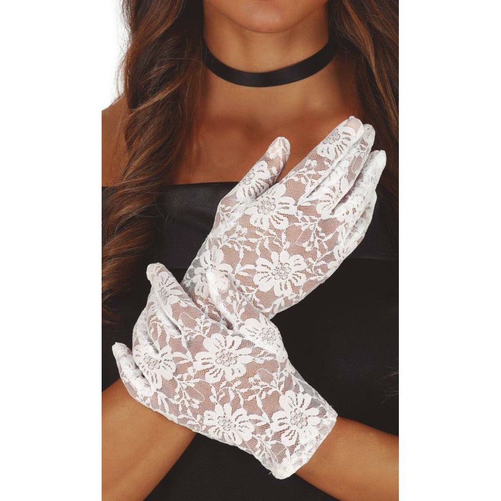 Guantes de Encaje Blanco | Don Disfraz